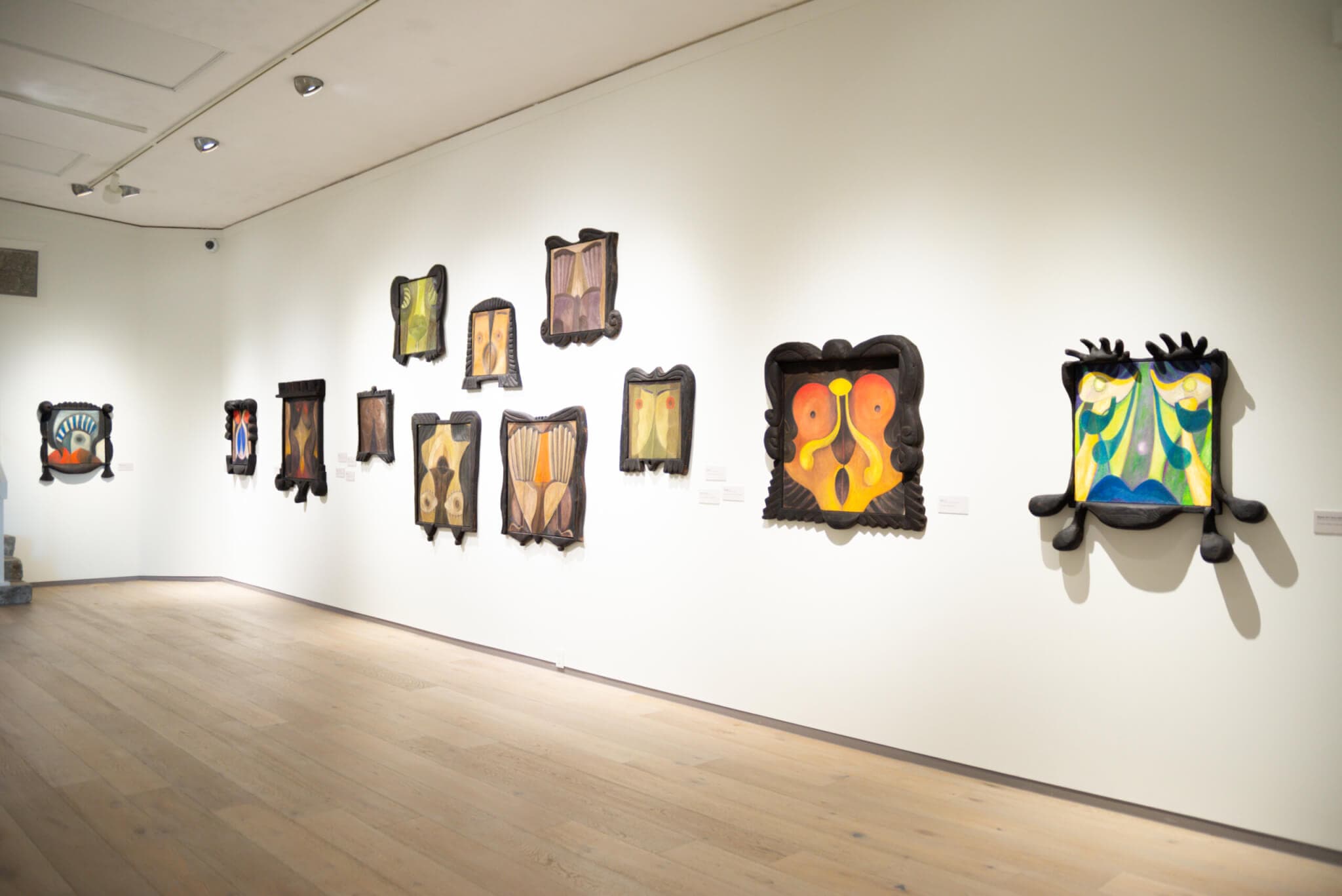 Colorful modernist works adorn the walls of the Ogunquit Museum of American Art.